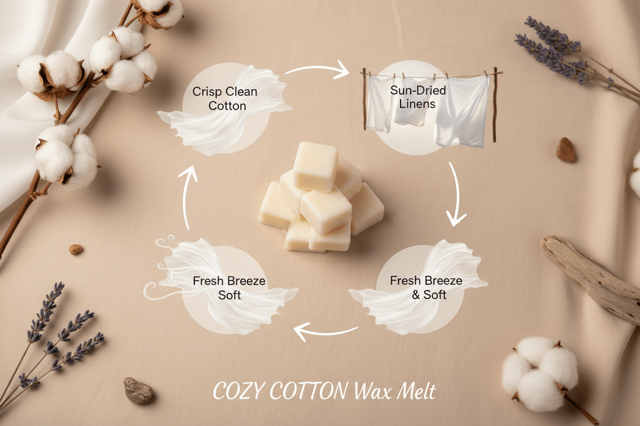 Cozy Cotton Wax Melt 🧺 - Scents By Shaizy