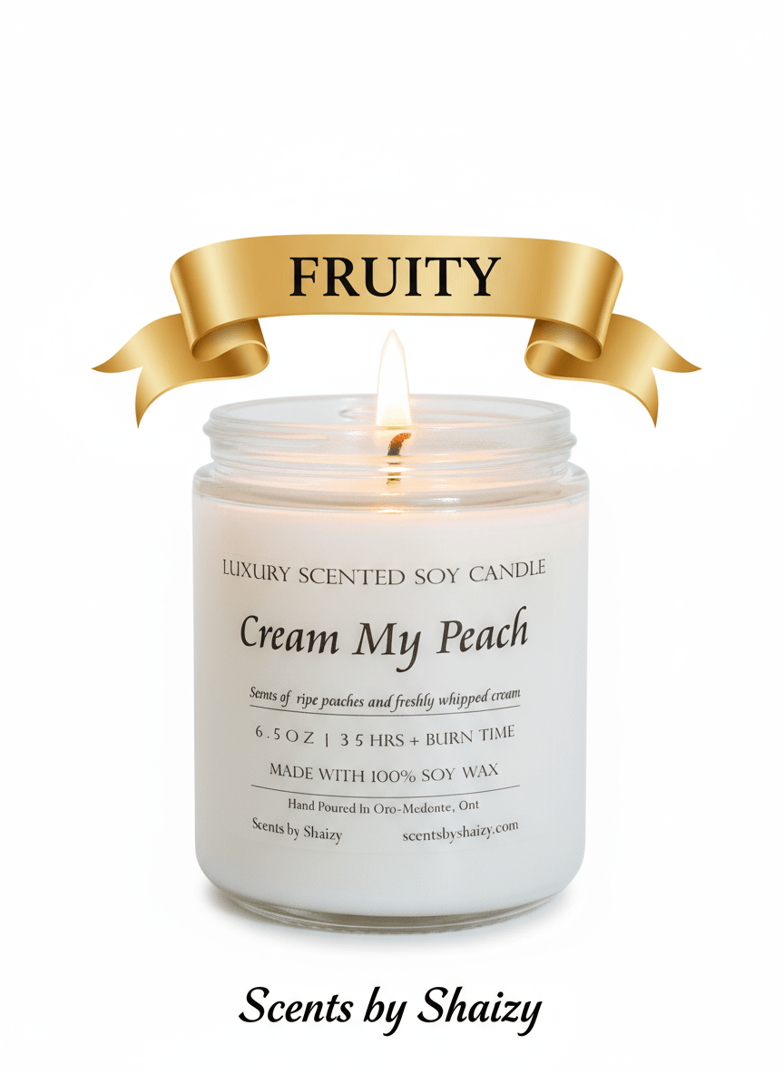 Cream My Peach Soy Candle - Scents By Shaizy