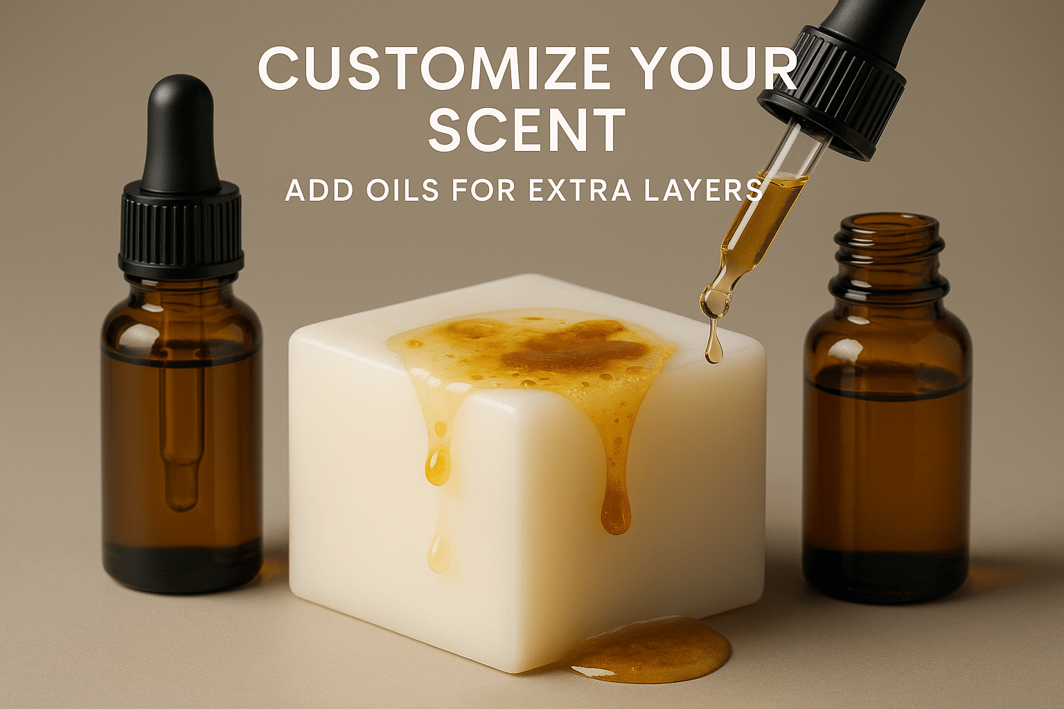 Customize Calming Campfire wax melts with essential oils - create custom woodsy scent blends - premium Canadian artisan
