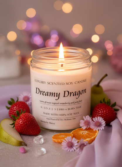 Dreamy Dragon Soy Candle - Magical Whimsical Lifestyle Image