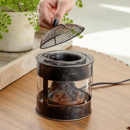 Fire Pit Tabletop Warmer Farmhouse Style Cozy Ambiance