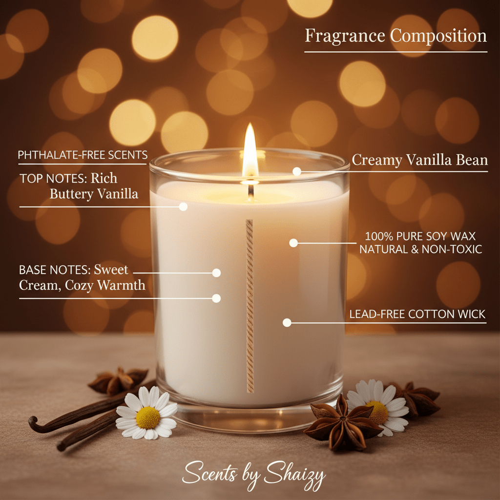 French Vanilla Soy Candle - Scents By Shaizy