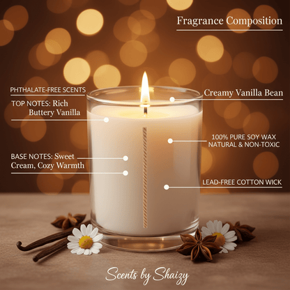 French Vanilla Soy Candle - Scents By Shaizy