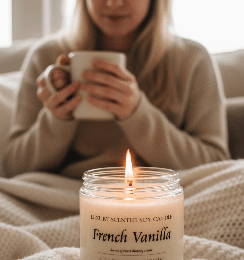 French Vanilla Soy Candle - Scents By Shaizy