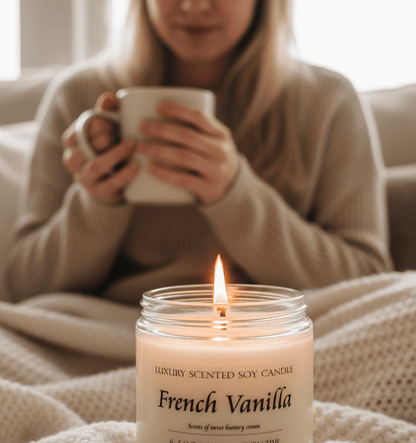 French Vanilla Soy Candle - Scents By Shaizy