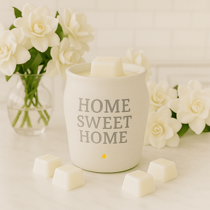 Premium Gardenia wax melt - rich floral gardenia petal scent - strongest scent throw handcrafted Canadian soy blend wax melts Ontario