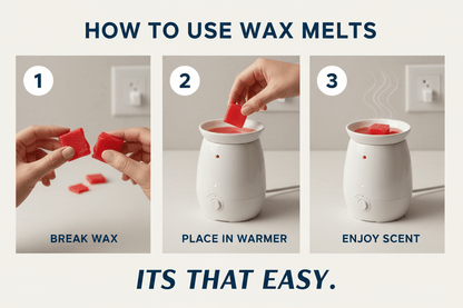 How to use Cinnamon Cent wax melts - warmer instructions tips - premium Canadian soy blend wax melts guide