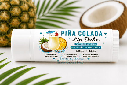 Natural Lip Balm - Moisturizing Flavored Lip Care | 8 Delicious Flavors - Scents By Shaizy
