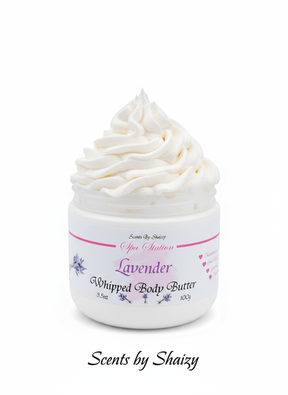 Lavender Body Butter - Calming Whipped Shea Butter for Dry Skin & Better Sleep - Scents By Shaizy