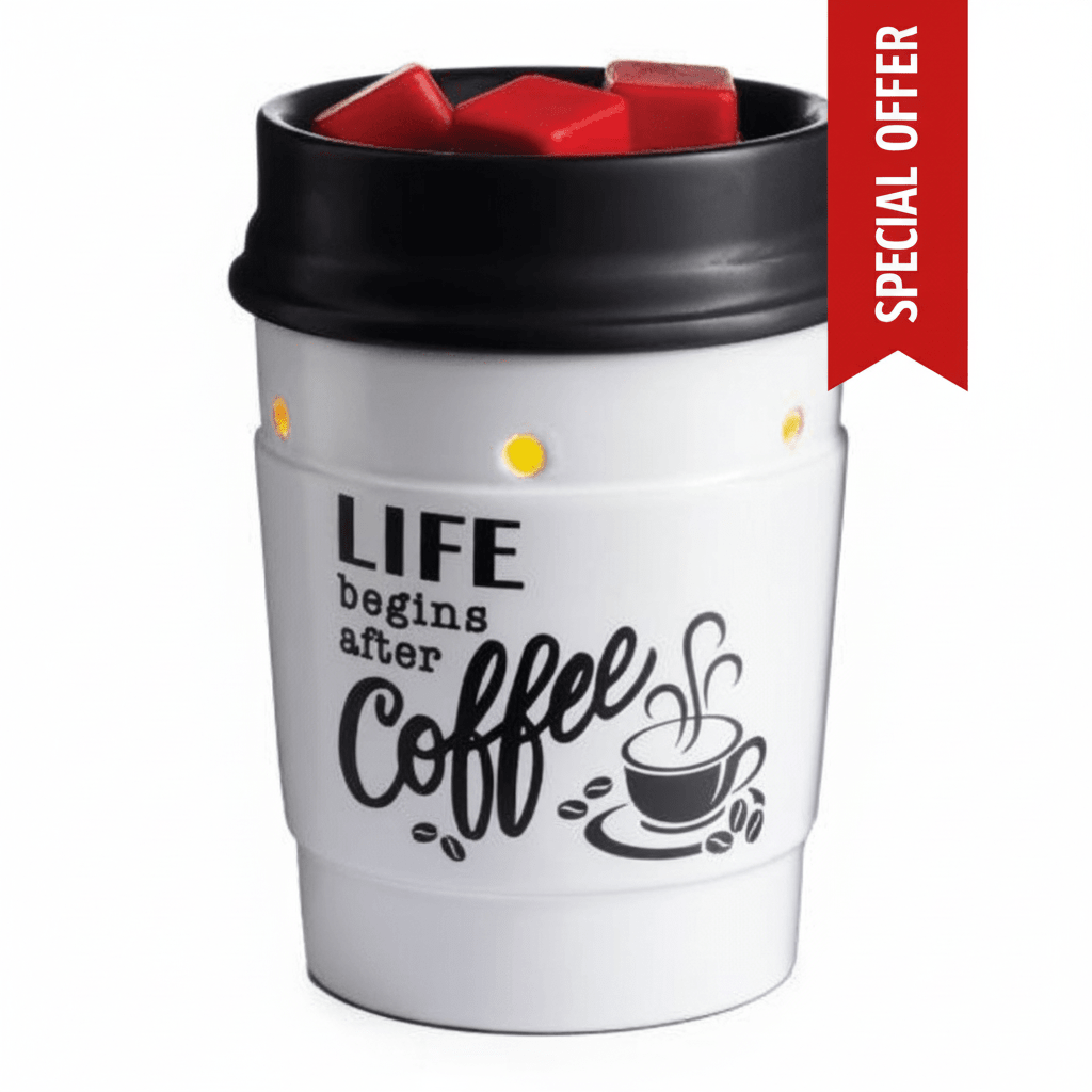 Wax Warmer - Life Begins After Coffee (Tabletop) - Scents By Shaizy