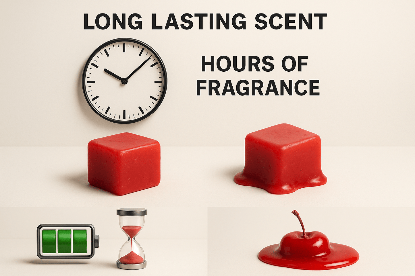 Long-lasting Cherry Bomb wax melt - hours of fresh cherry fragrance - premium Canadian soy blend wax melts Ontario