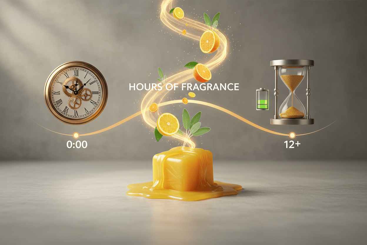 Long-lasting Citrus and Sage wax melt - hours of fresh herbal fragrance - premium Canadian soy blend wax melts Ontario