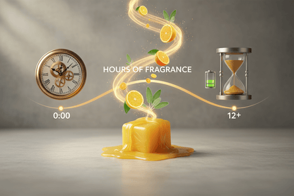 Long-lasting Citrus and Sage wax melt - hours of fresh herbal fragrance - premium Canadian soy blend wax melts Ontario