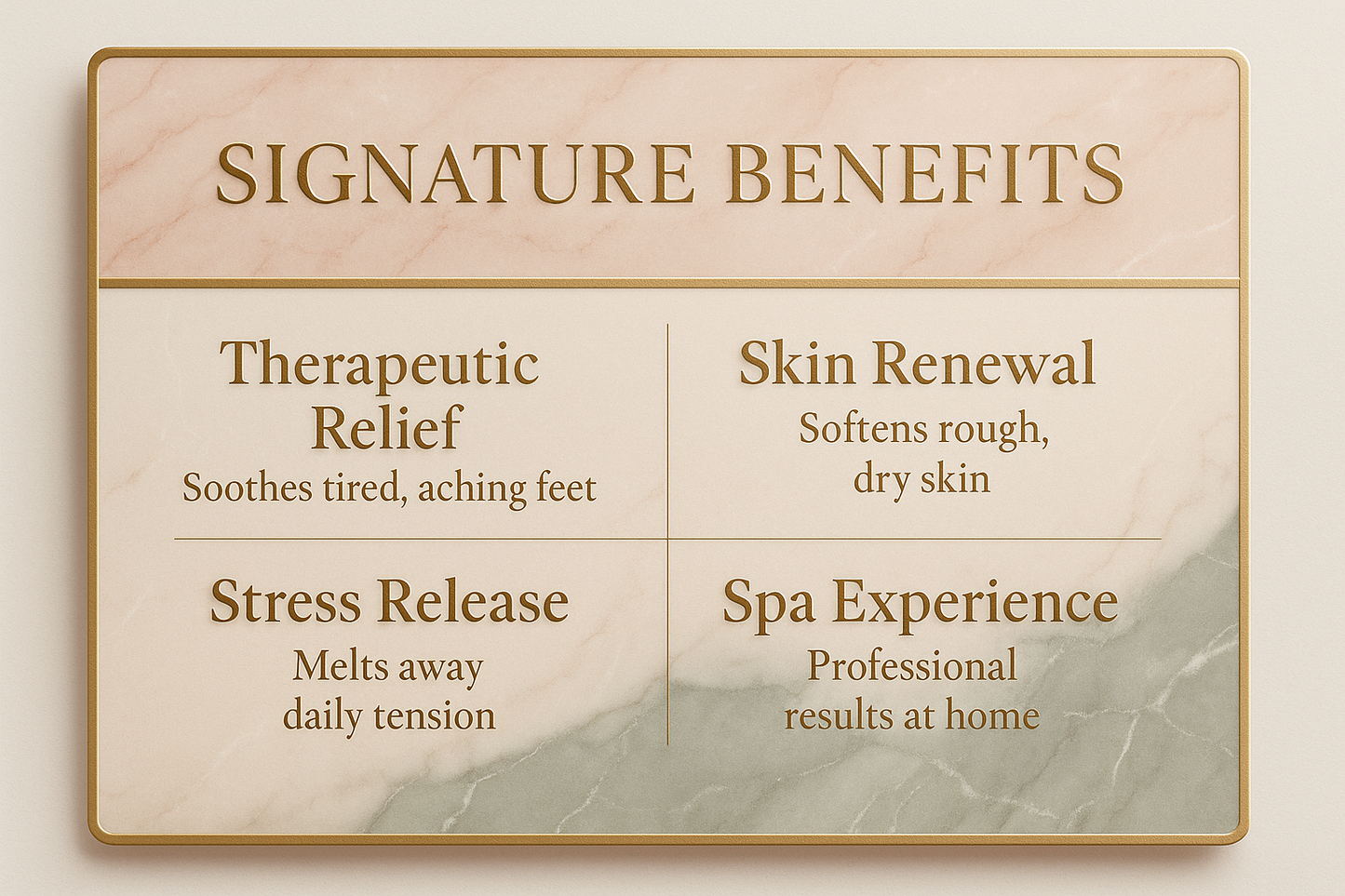 Luxury Signature Benefits