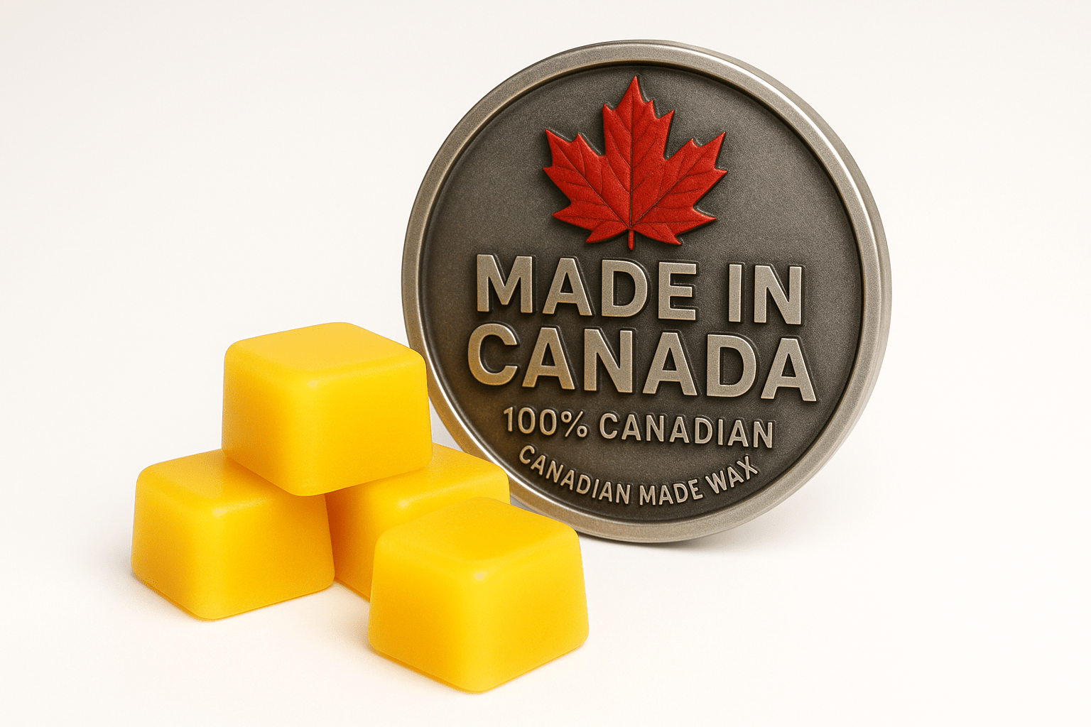 Made in Canada Basil and Pear wax melts - handcrafted in Ontario - premium Canadian artisan soy blend wax