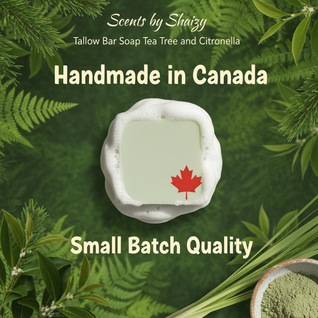 Tallow Bar Soap – Tea Tree & Citronella *available April 20 - Scents By Shaizy