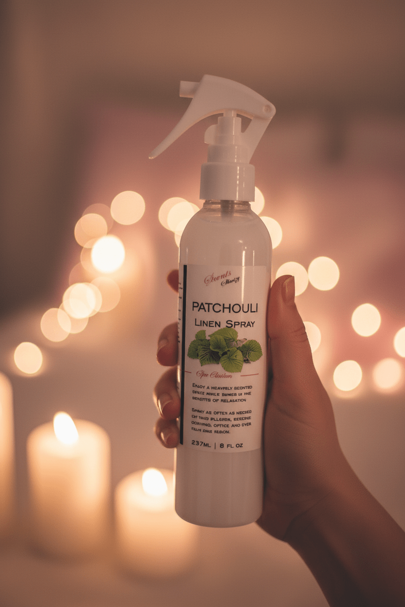 Patchouli Linen Spray - Earthy & Grounding Room & Fabric Refresher | 8oz - Scents By Shaizy