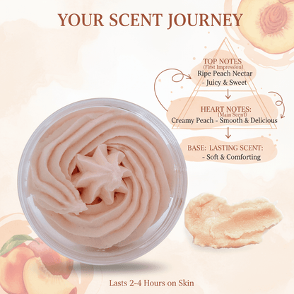 Peach Foaming Sugar Scrub 🍑 | 4 - in - 1 Body Scrub & Wash - Scents By Shaizy