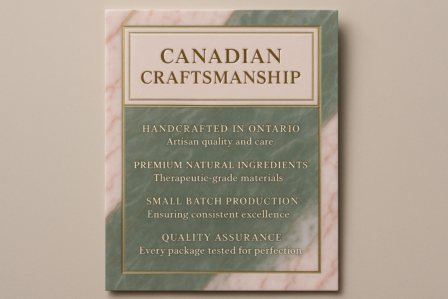 Premium Canadian Craftsmanship