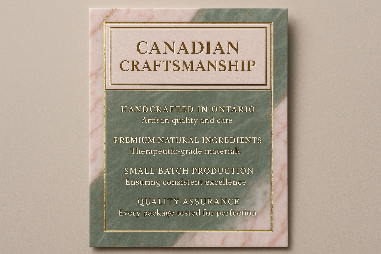 Premium Canadian Craftsmanship