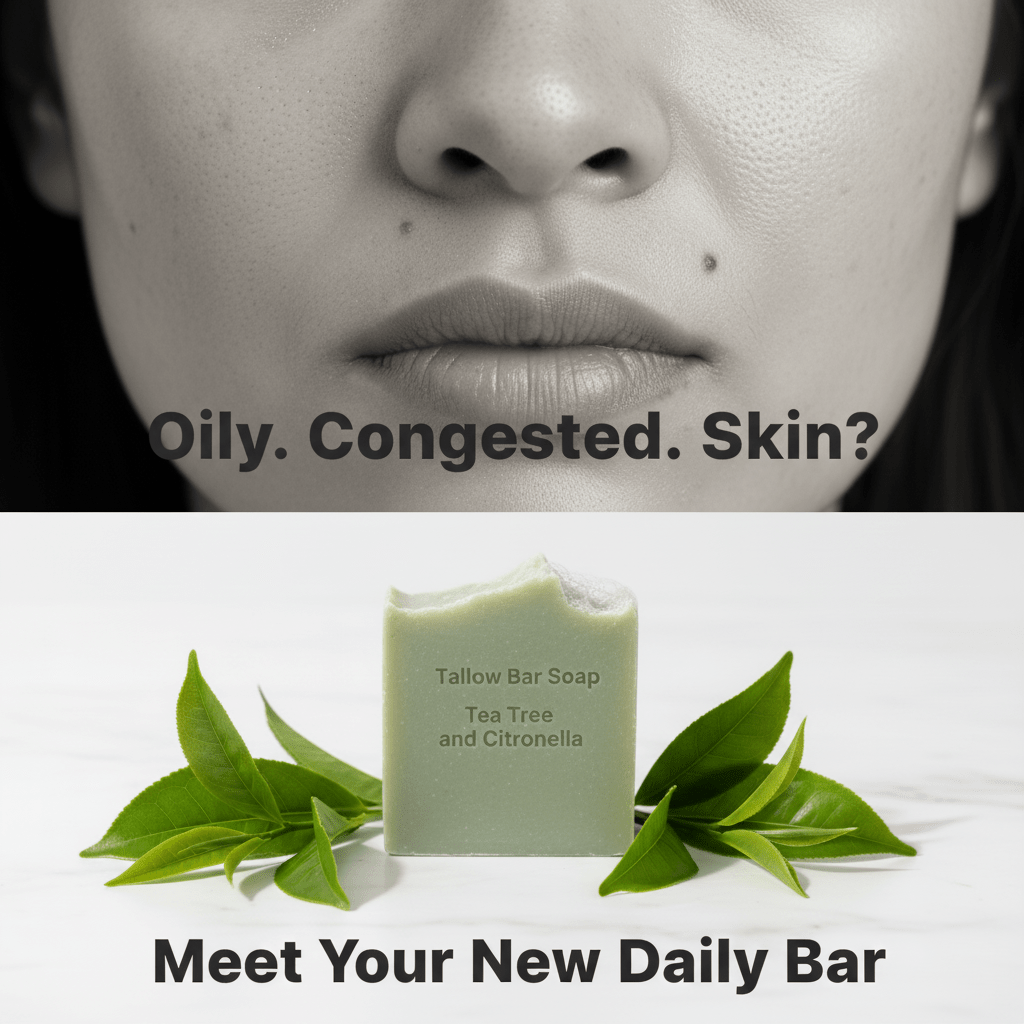 Tallow Bar Soap – Tea Tree & Citronella *available April 20 - Scents By Shaizy