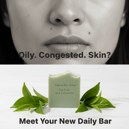 Tallow Bar Soap – Tea Tree & Citronella *available April 20 - Scents By Shaizy