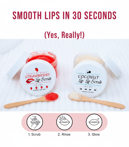 Natural Lip Scrub - Exfoliating Sugar Lip Treatment - Scents By Shaizy