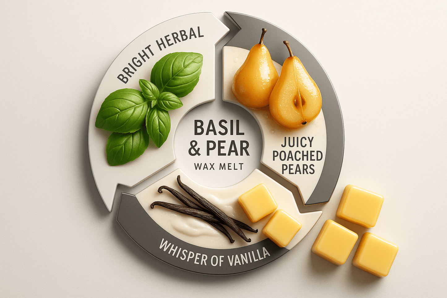 Basil & Pear Wax Melt 🍐 - Scents By Shaizy