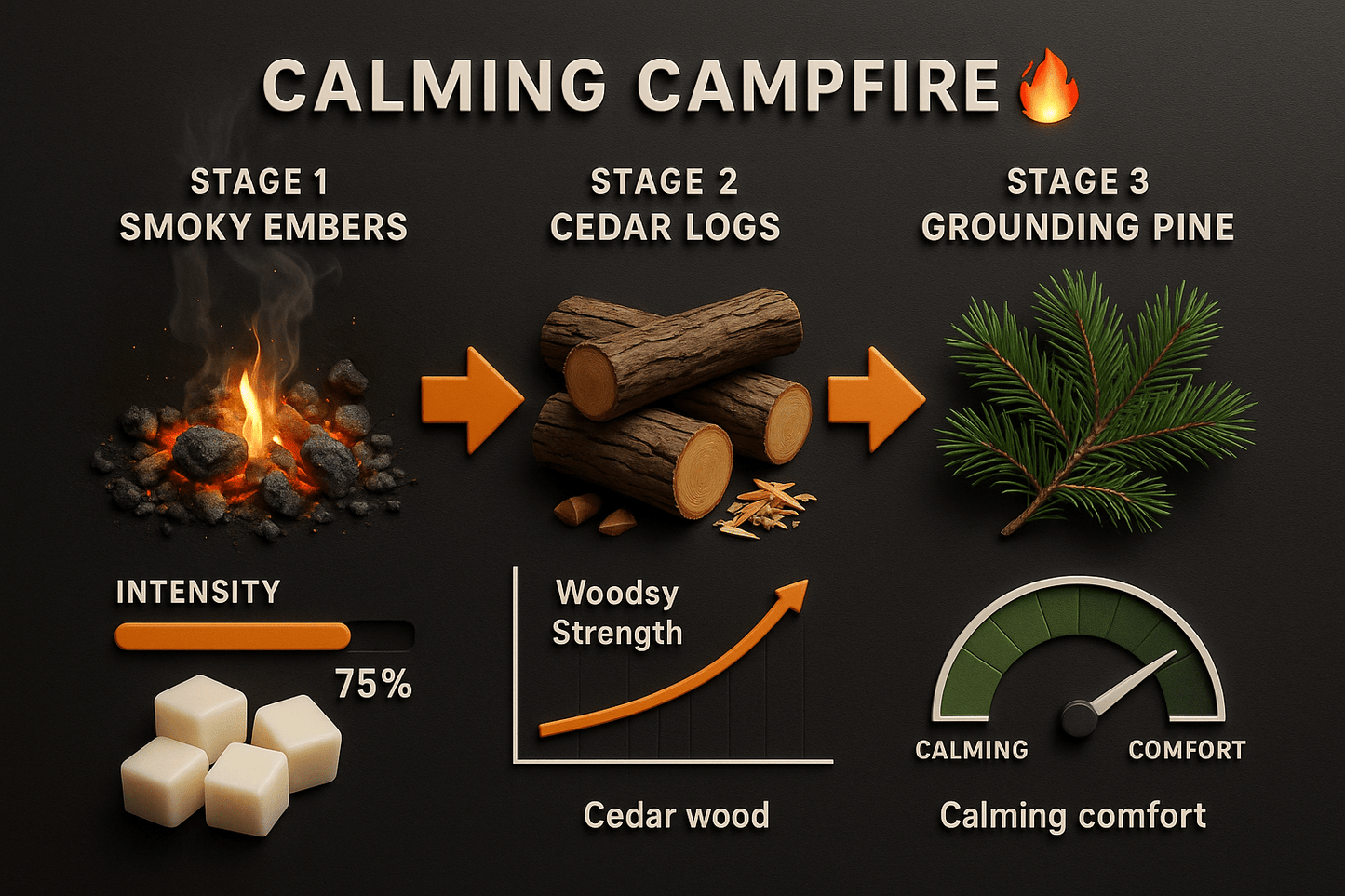 Calming Campfire Wax Melt 🔥 - Scents By Shaizy