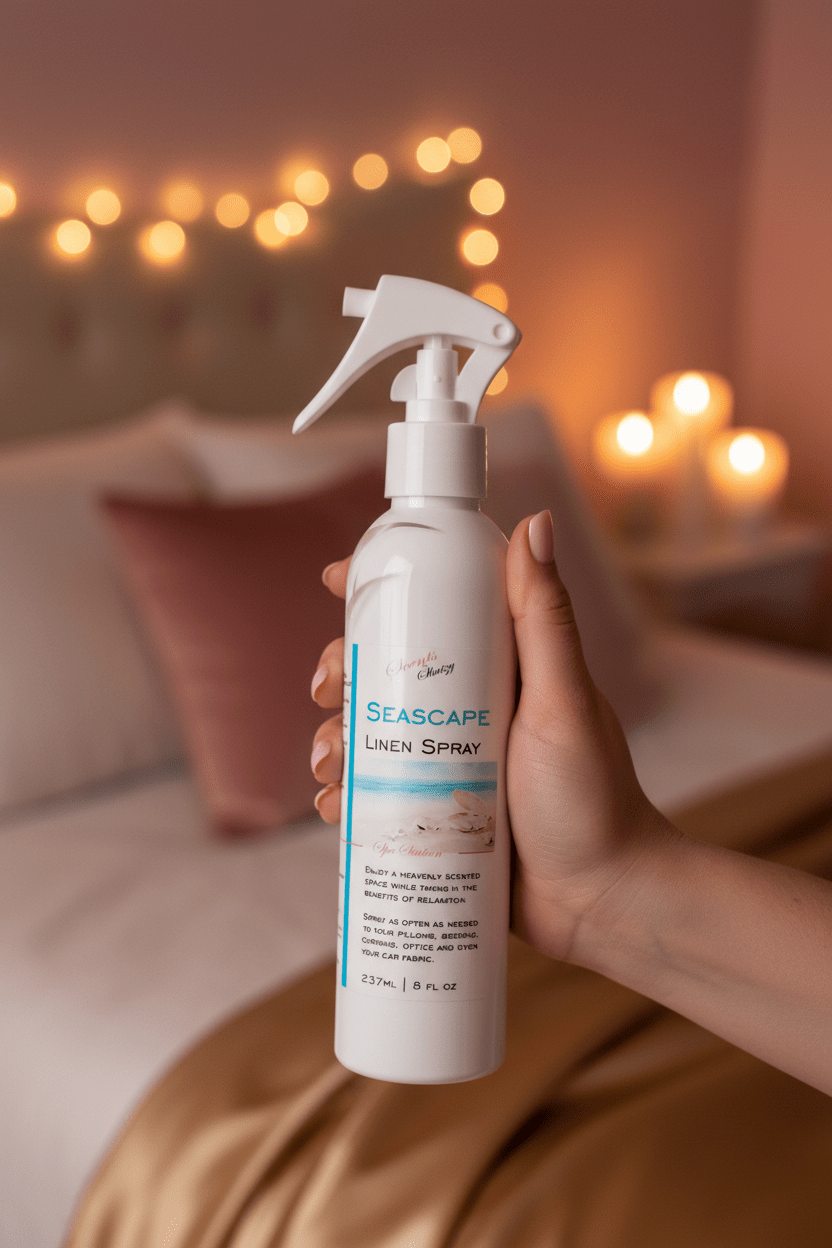 Seascape Linen Spray - Tropical Coconut & Pineapple Room Refresher | 8oz - Scents By Shaizy