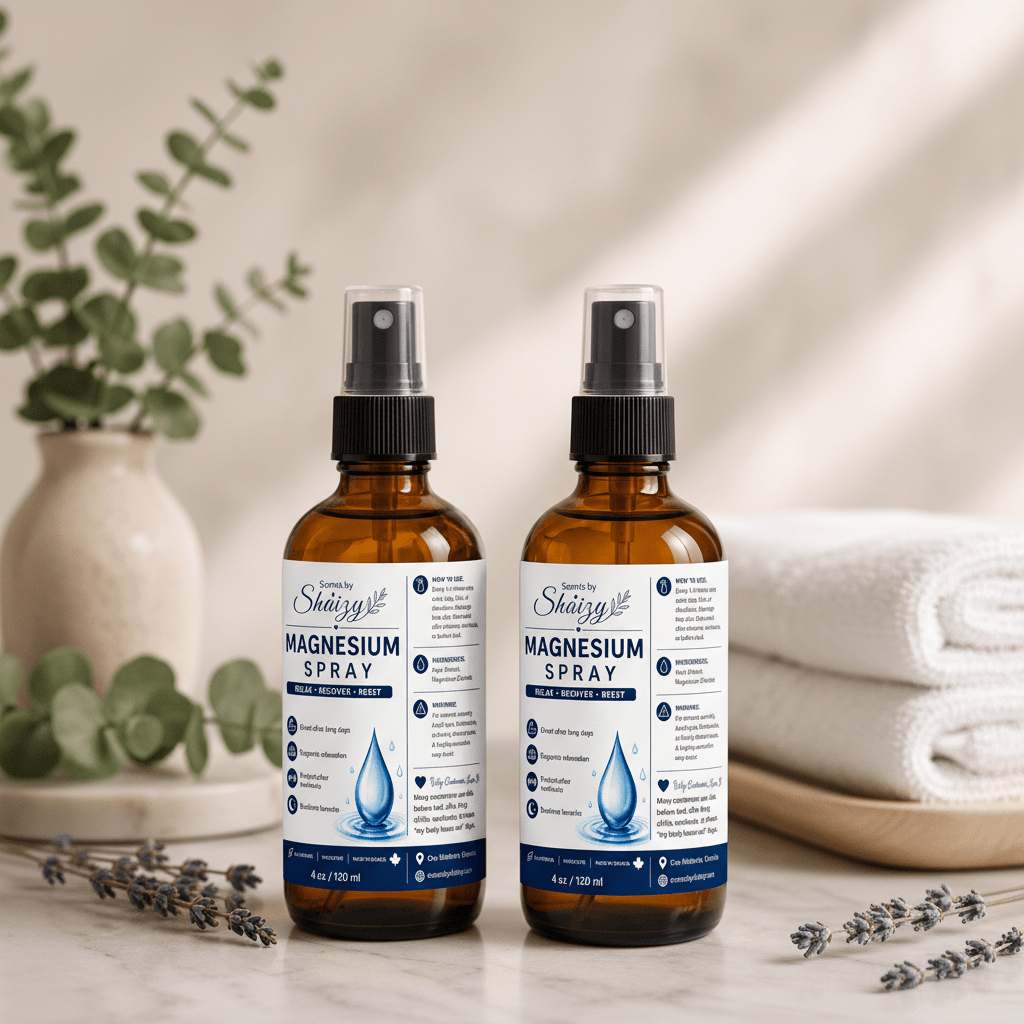 Magnesium Spray – Unscented Topical Magnesium Chloride | 120 mL - Scents By Shaizy