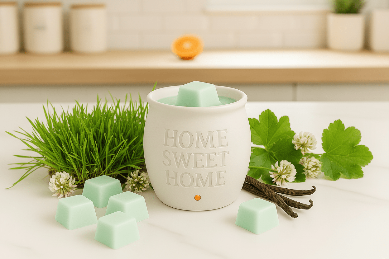 Sniff My Grass Wax Melt – Fresh Cut Grass, Orange Zest & Vanilla - Scents By Shaizy
