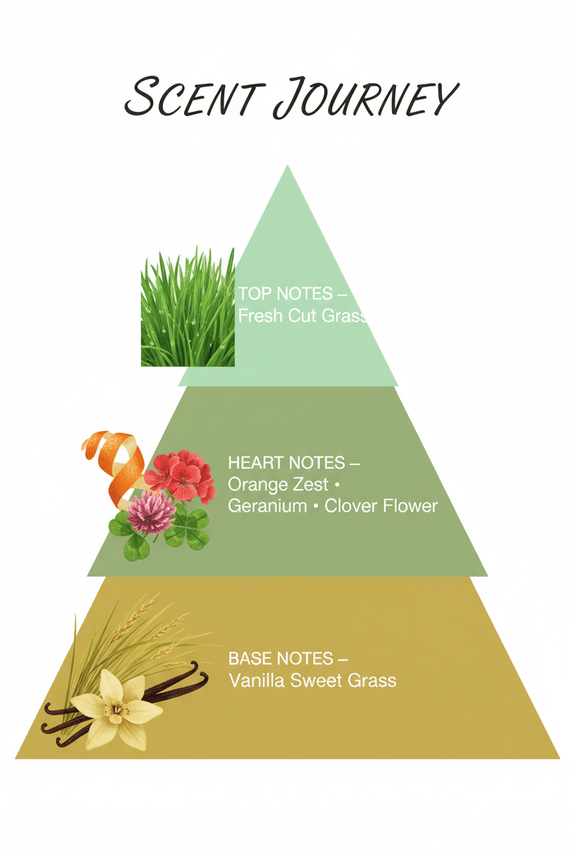 Sniff My Grass Wax Melt – Fresh Cut Grass, Orange Zest & Vanilla - Scents By Shaizy