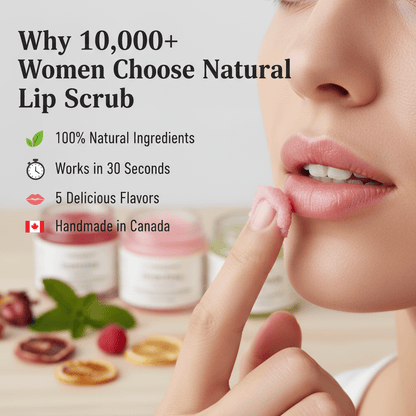 Natural Lip Scrub - Exfoliating Sugar Lip Treatment - Scents By Shaizy