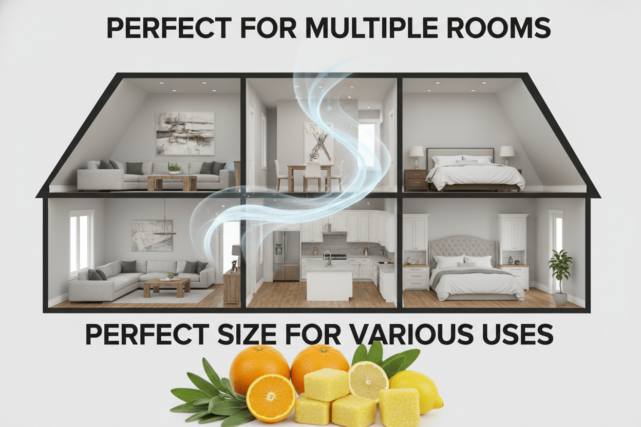 Strong scent throw wax melts - fills entire home multiple rooms - Citrus and Sage Canada premium quality