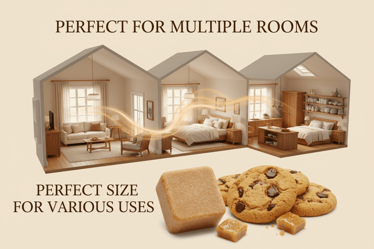 Strong scent throw wax melts - fills entire home multiple rooms - Cookie Crunch Canada premium quality