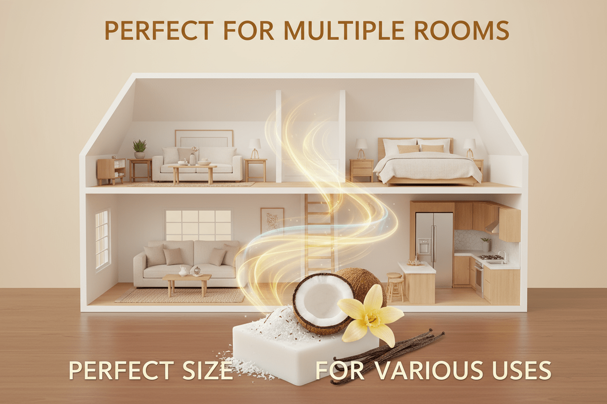 Strong scent throw wax melts - fills entire home multiple rooms - Crazy Coconut Canada premium quality