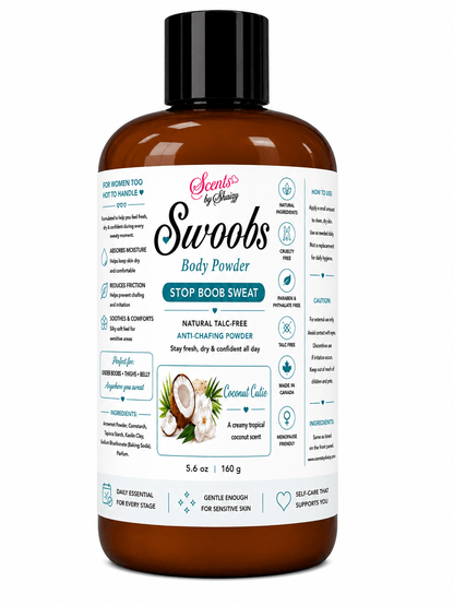 Swoobs Natural Talc-Free Body Dusting Powder - Scents By Shaizy