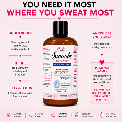 Swoobs Natural Talc-Free Body Dusting Powder - Scents By Shaizy