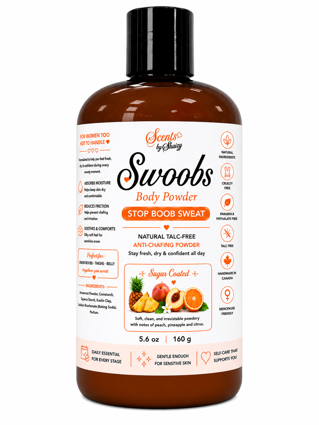 Swoobs Natural Talc-Free Body Dusting Powder - Scents By Shaizy