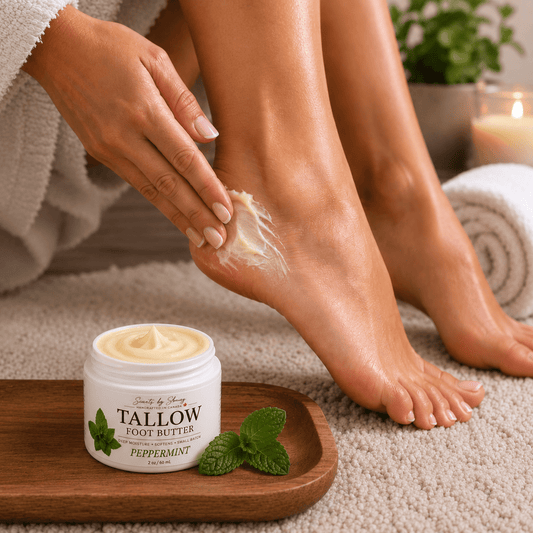 Tallow Foot Butter – Peppermint, 2 oz - Scents By Shaizy